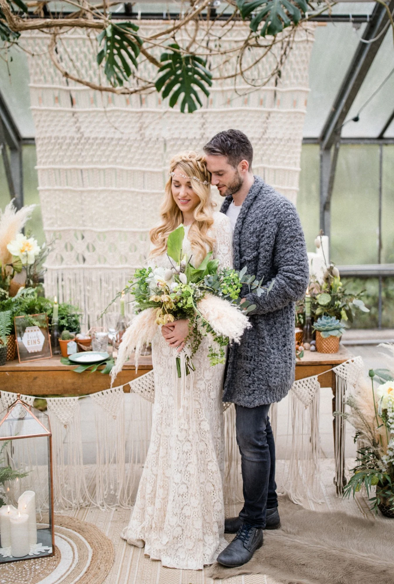 Paar im Gewächshaus in Neckargemünd